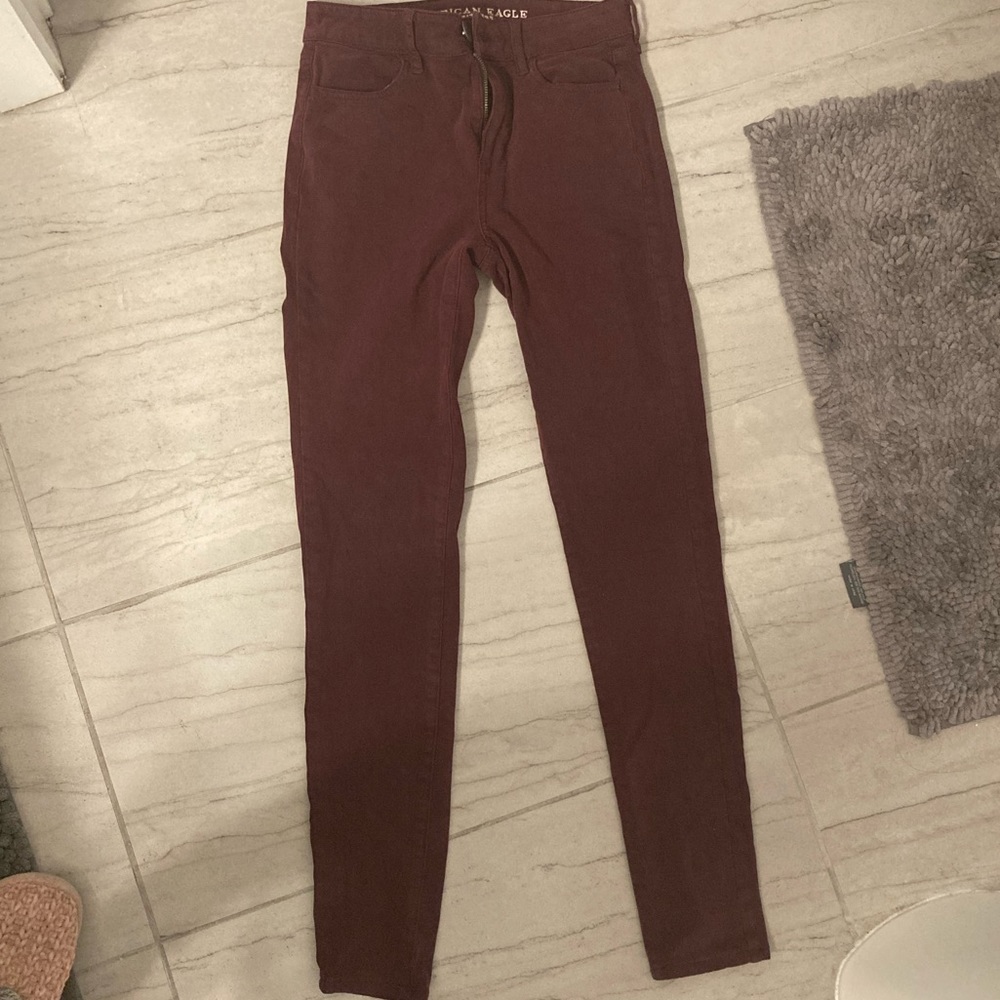 Maroon jeans -Sz 0